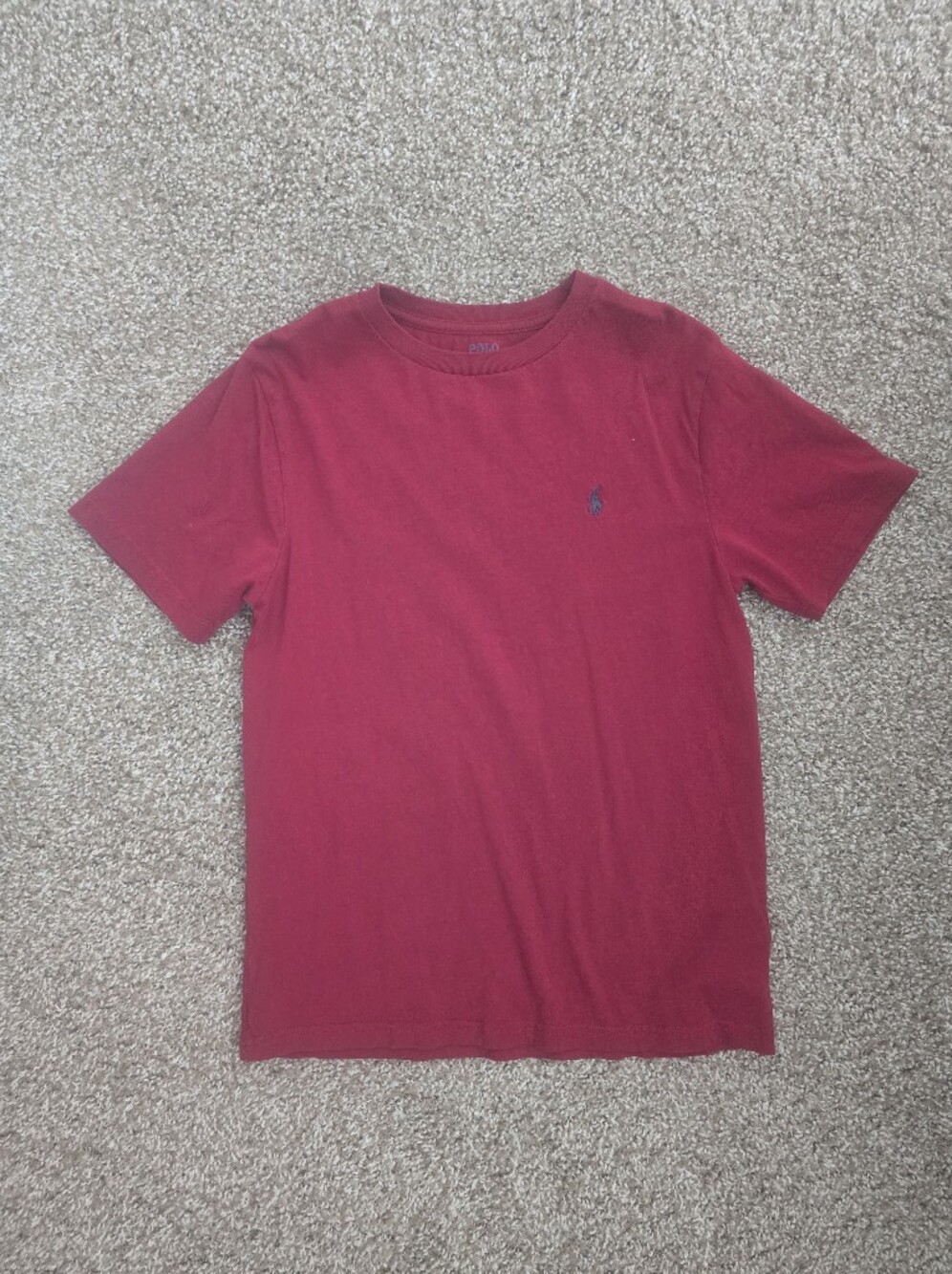 Polo by Ralph Lauren Burgundy Short Sleeve Crewneck Tee